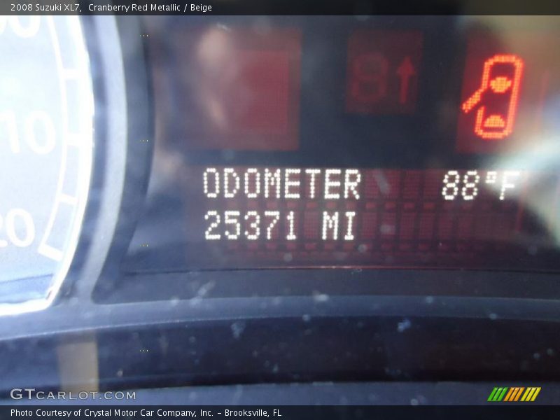 Cranberry Red Metallic / Beige 2008 Suzuki XL7