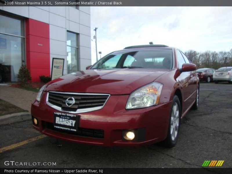 Sonoma Sunset Metallic / Charcoal Black 2008 Nissan Maxima 3.5 SL