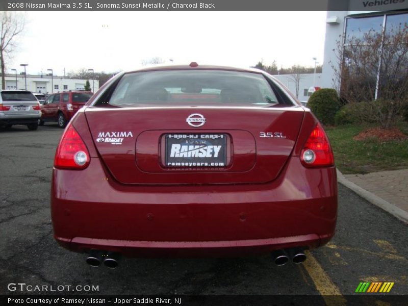 Sonoma Sunset Metallic / Charcoal Black 2008 Nissan Maxima 3.5 SL