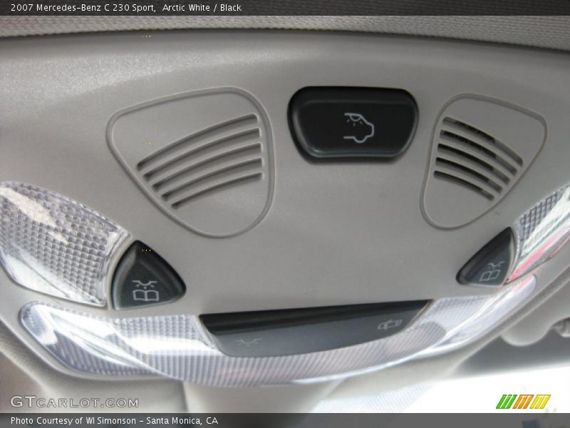 Arctic White / Black 2007 Mercedes-Benz C 230 Sport