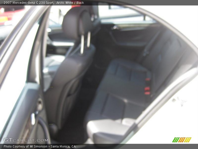 Arctic White / Black 2007 Mercedes-Benz C 230 Sport