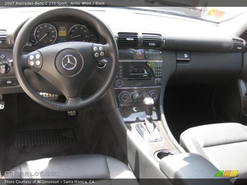 Arctic White / Black 2007 Mercedes-Benz C 230 Sport