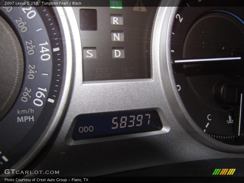 Tungsten Pearl / Black 2007 Lexus IS 250