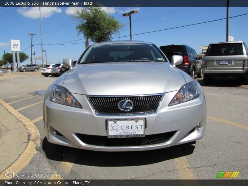 Tungsten Silver Pearl / Black 2008 Lexus IS 250