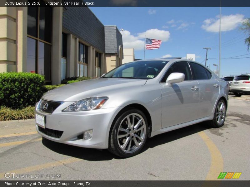 Tungsten Silver Pearl / Black 2008 Lexus IS 250