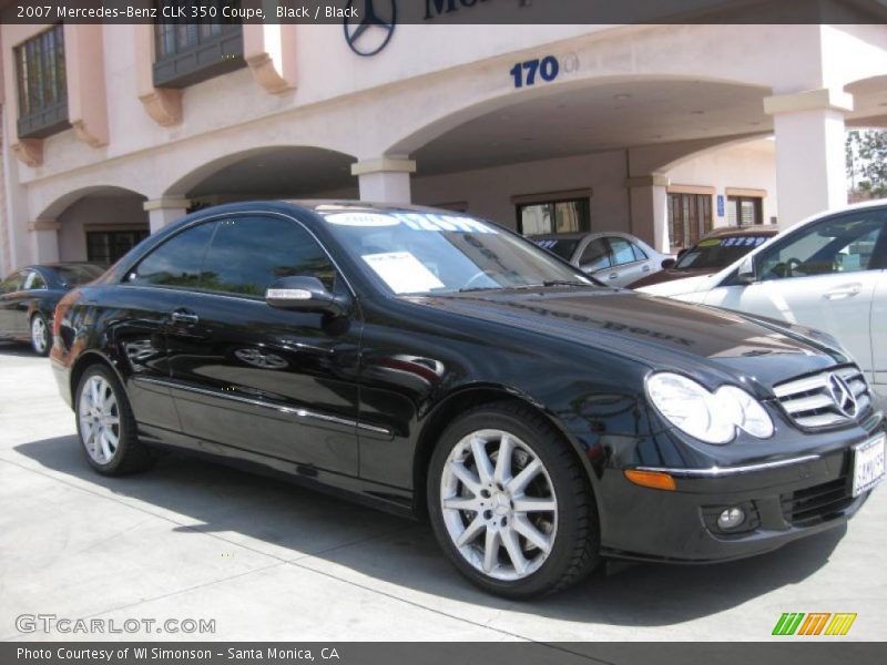 Black / Black 2007 Mercedes-Benz CLK 350 Coupe