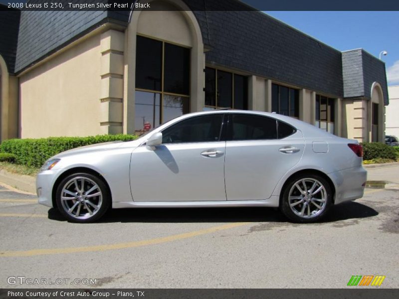 Tungsten Silver Pearl / Black 2008 Lexus IS 250