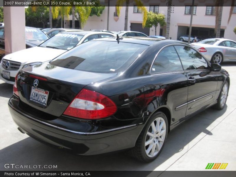 Black / Black 2007 Mercedes-Benz CLK 350 Coupe