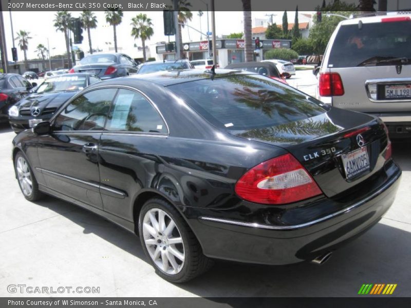 Black / Black 2007 Mercedes-Benz CLK 350 Coupe