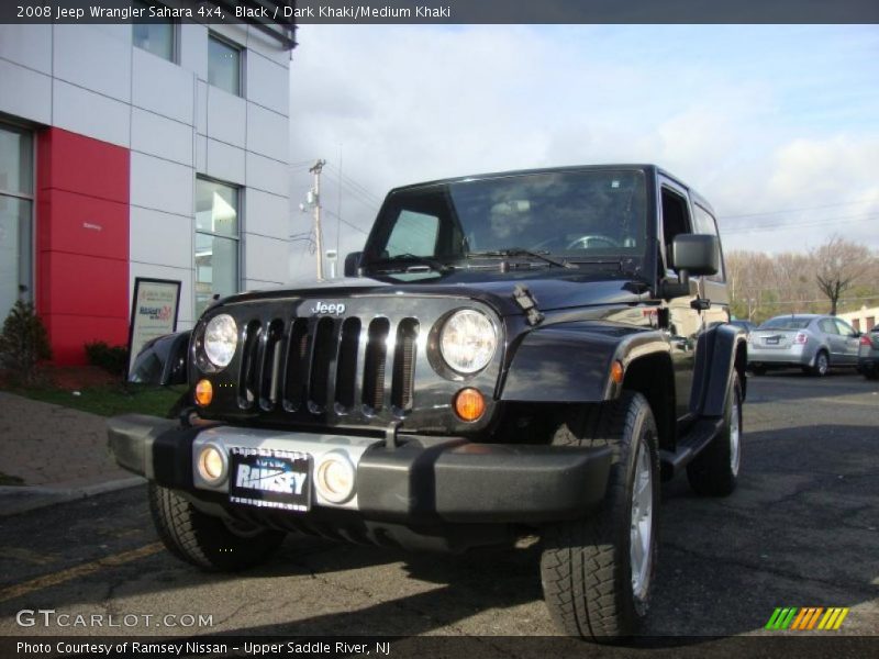 Black / Dark Khaki/Medium Khaki 2008 Jeep Wrangler Sahara 4x4