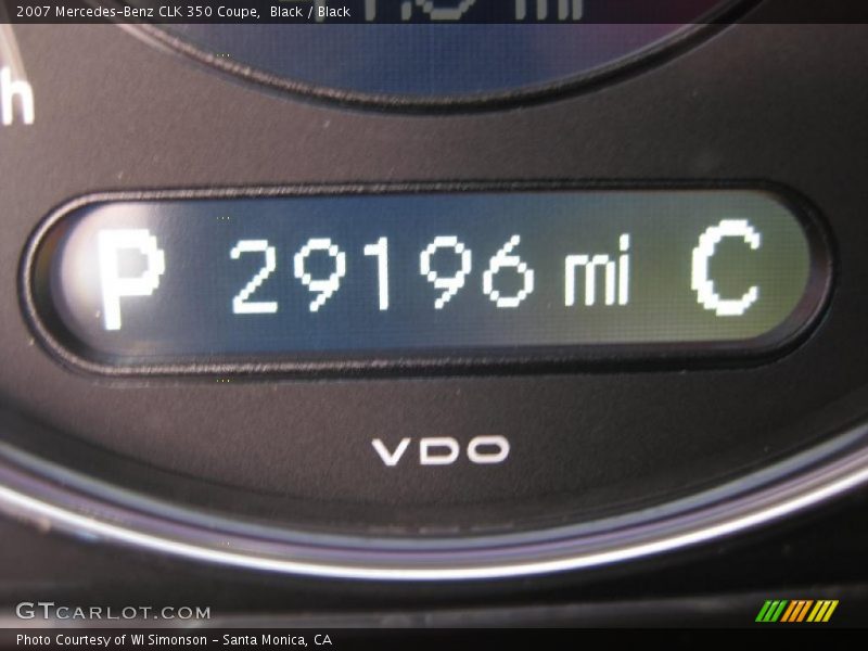 Black / Black 2007 Mercedes-Benz CLK 350 Coupe
