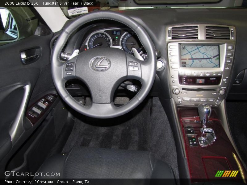 Tungsten Silver Pearl / Black 2008 Lexus IS 250