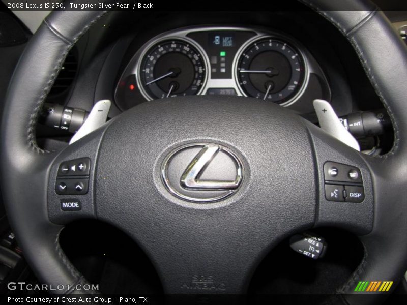 Tungsten Silver Pearl / Black 2008 Lexus IS 250
