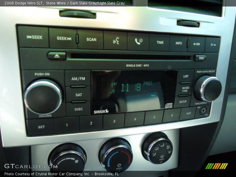 Stone White / Dark Slate Gray/Light Slate Gray 2008 Dodge Nitro SLT