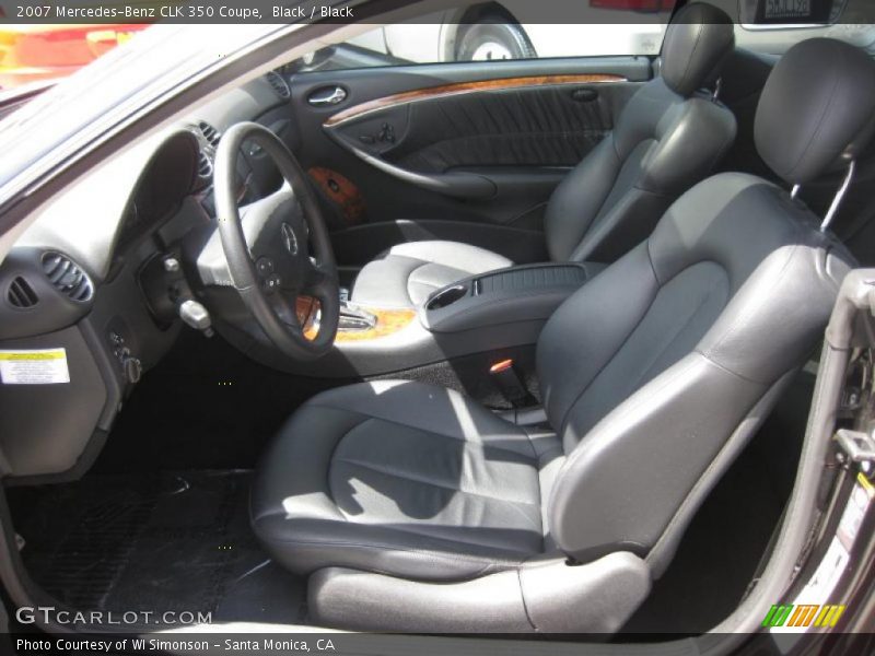 Black / Black 2007 Mercedes-Benz CLK 350 Coupe