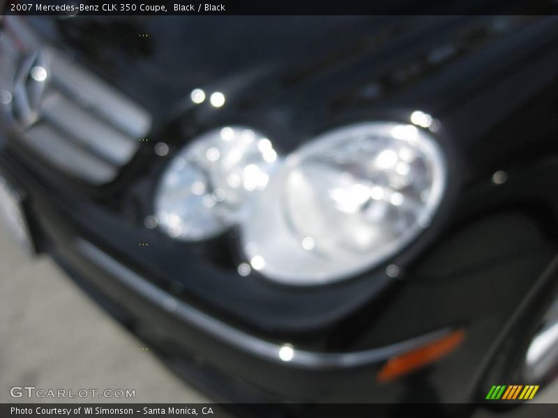 Black / Black 2007 Mercedes-Benz CLK 350 Coupe