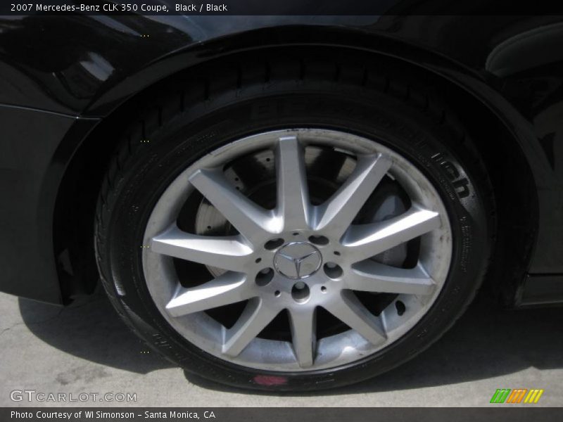 Black / Black 2007 Mercedes-Benz CLK 350 Coupe