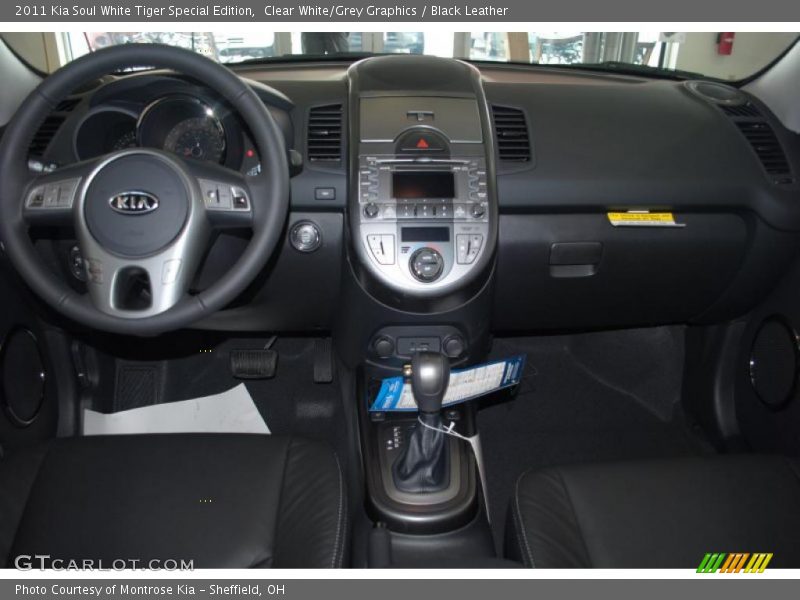 Clear White/Grey Graphics / Black Leather 2011 Kia Soul White Tiger Special Edition