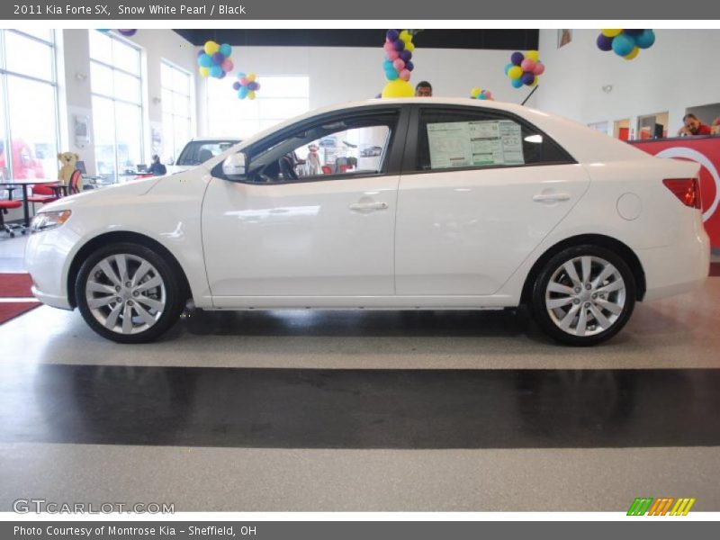 Snow White Pearl / Black 2011 Kia Forte SX