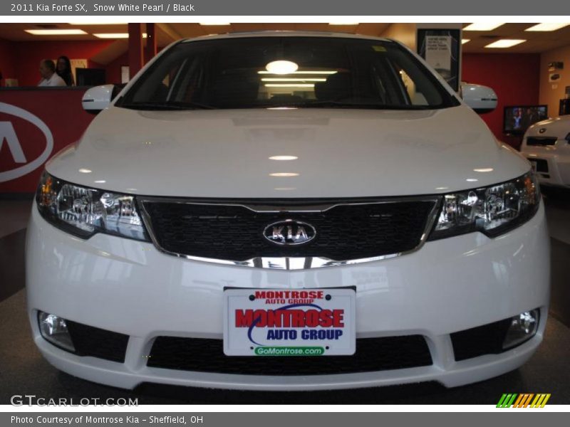 Snow White Pearl / Black 2011 Kia Forte SX