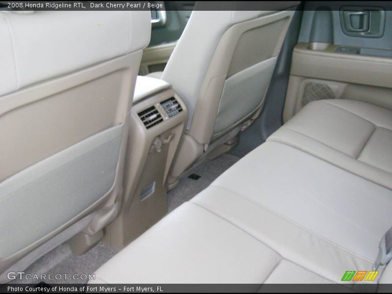 Dark Cherry Pearl / Beige 2008 Honda Ridgeline RTL