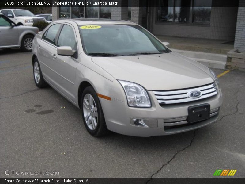 Smokestone Metallic / Charcoal Black 2009 Ford Fusion SEL V6