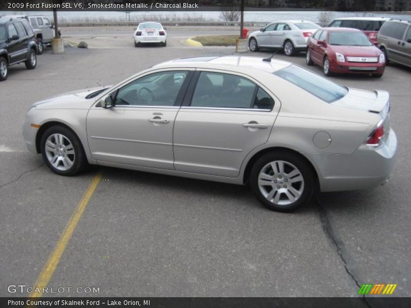 Smokestone Metallic / Charcoal Black 2009 Ford Fusion SEL V6