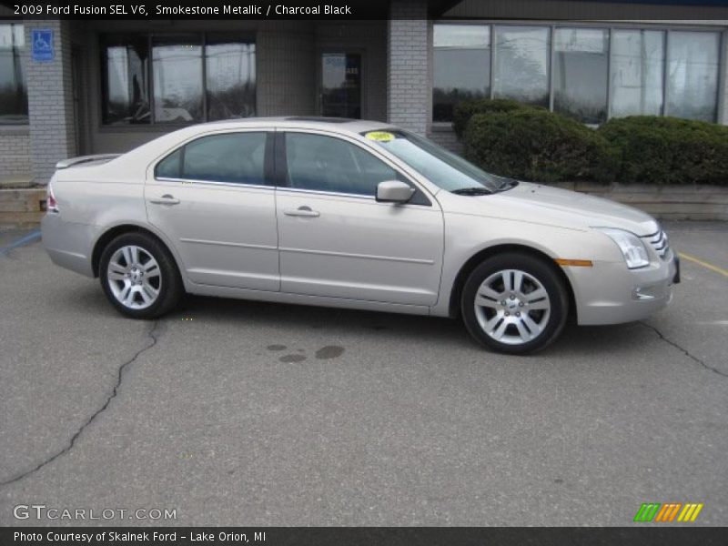 Smokestone Metallic / Charcoal Black 2009 Ford Fusion SEL V6