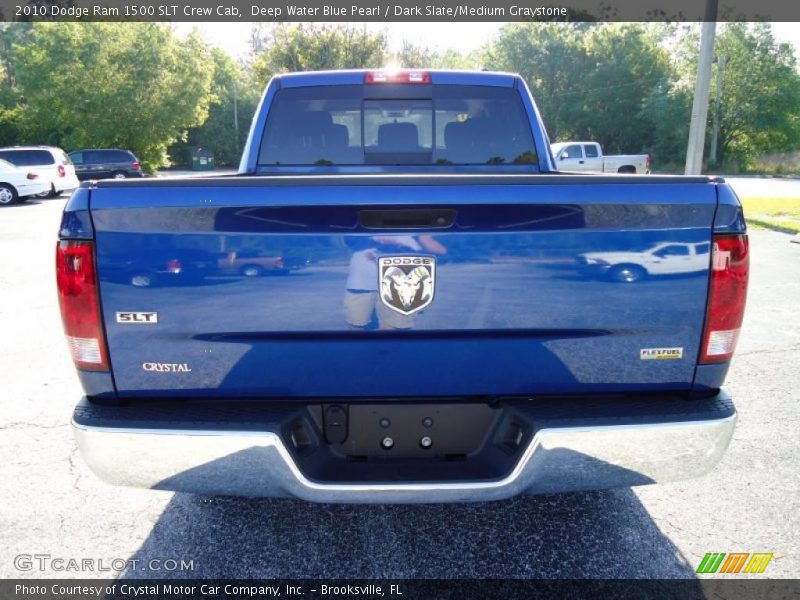 Deep Water Blue Pearl / Dark Slate/Medium Graystone 2010 Dodge Ram 1500 SLT Crew Cab