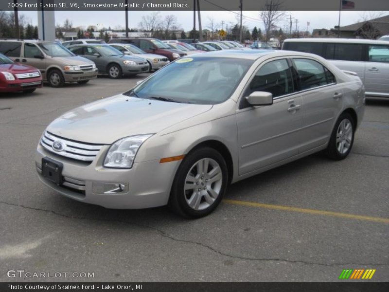 Smokestone Metallic / Charcoal Black 2009 Ford Fusion SEL V6