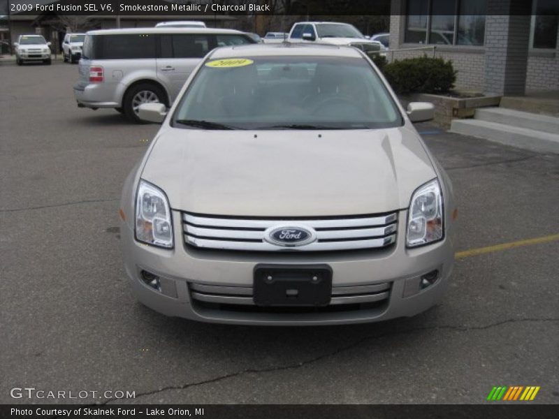 Smokestone Metallic / Charcoal Black 2009 Ford Fusion SEL V6