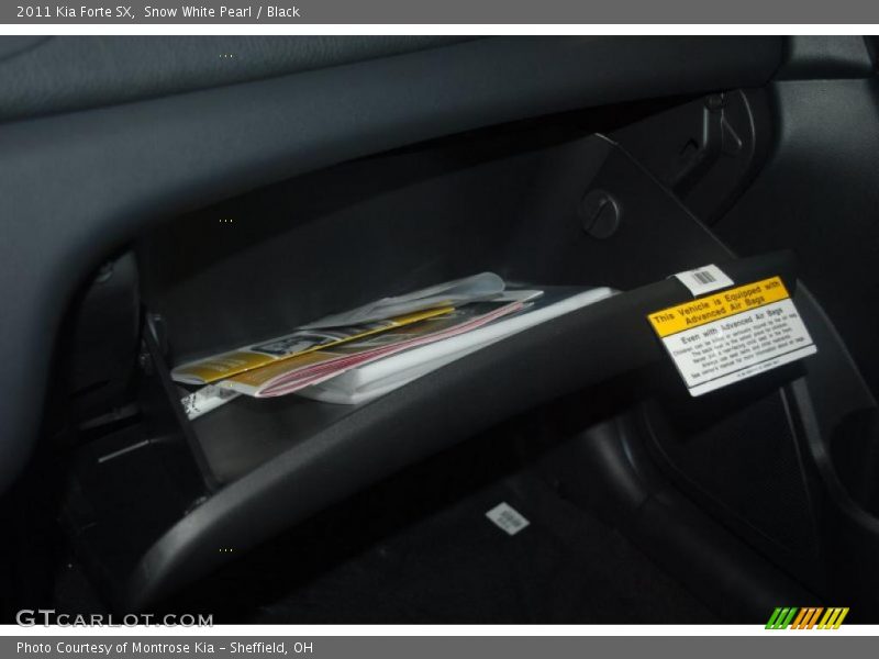 Snow White Pearl / Black 2011 Kia Forte SX