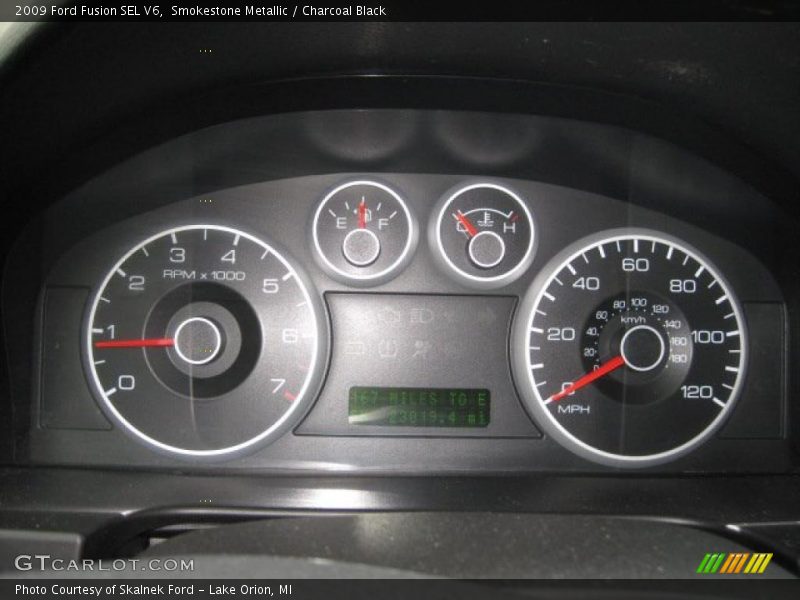 Smokestone Metallic / Charcoal Black 2009 Ford Fusion SEL V6