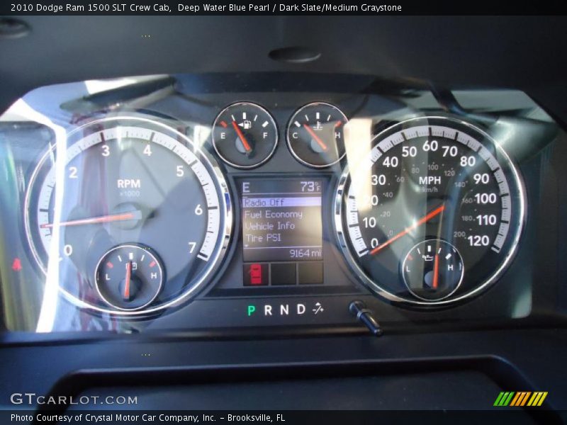 Deep Water Blue Pearl / Dark Slate/Medium Graystone 2010 Dodge Ram 1500 SLT Crew Cab