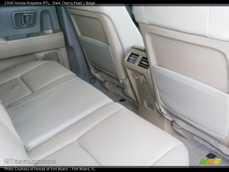Dark Cherry Pearl / Beige 2008 Honda Ridgeline RTL