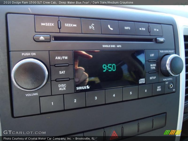 Deep Water Blue Pearl / Dark Slate/Medium Graystone 2010 Dodge Ram 1500 SLT Crew Cab