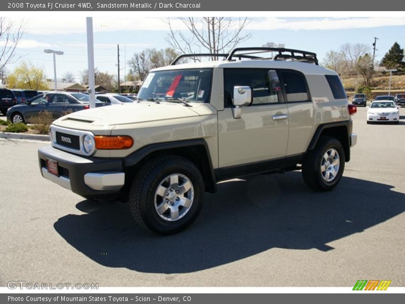 Sandstorm Metallic / Dark Charcoal 2008 Toyota FJ Cruiser 4WD