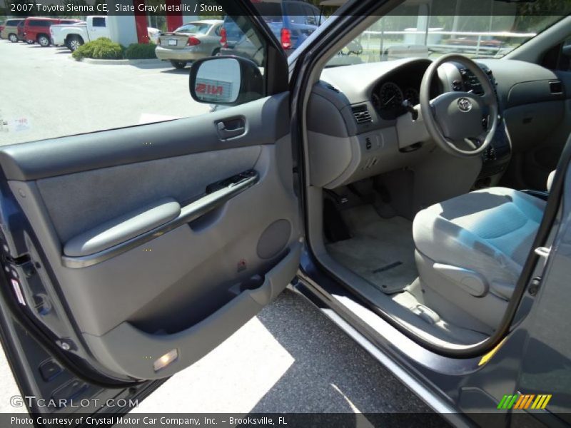 Slate Gray Metallic / Stone 2007 Toyota Sienna CE