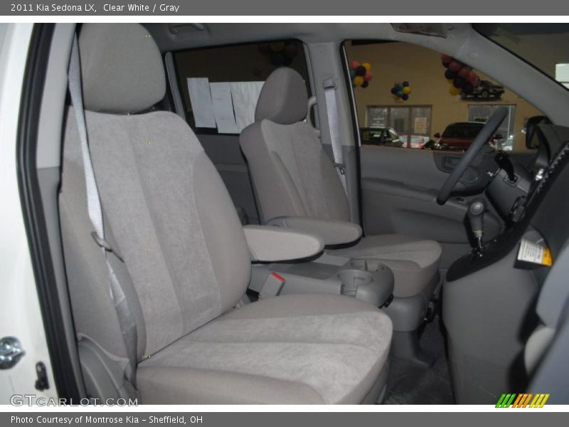 Clear White / Gray 2011 Kia Sedona LX