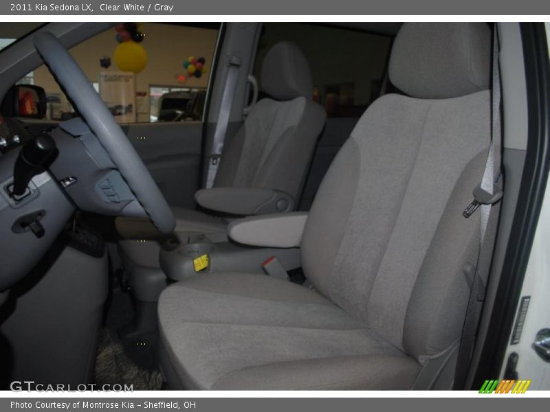 Clear White / Gray 2011 Kia Sedona LX