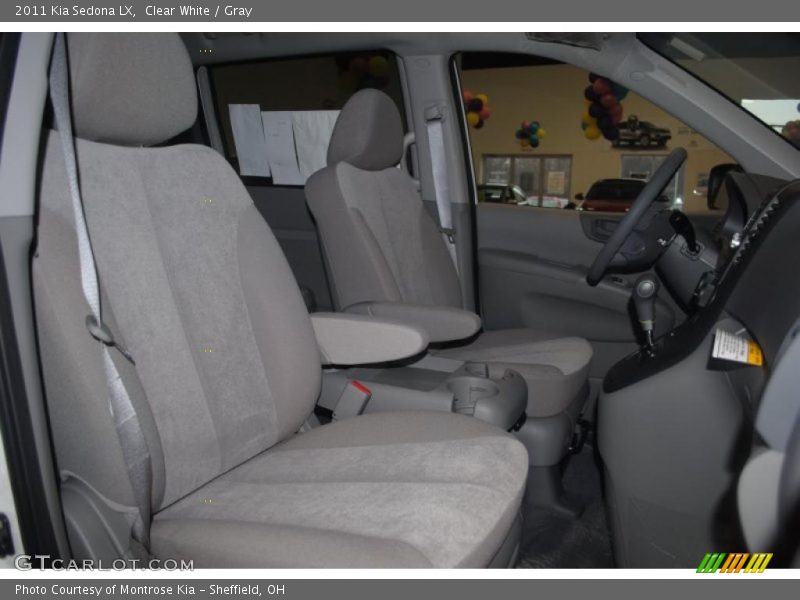 Clear White / Gray 2011 Kia Sedona LX