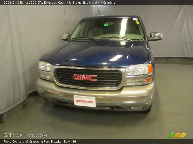 Indigo Blue Metallic / Graphite 2002 GMC Sierra 1500 Z71 Extended Cab 4x4