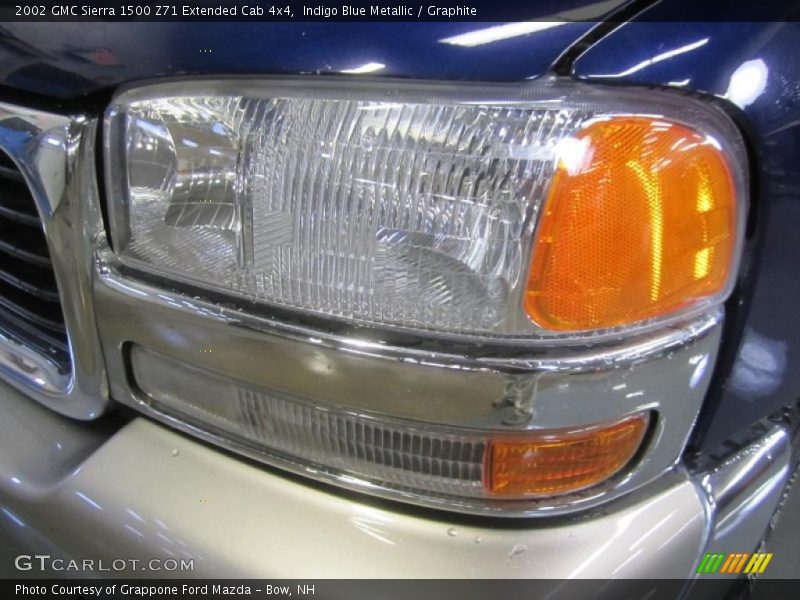 Indigo Blue Metallic / Graphite 2002 GMC Sierra 1500 Z71 Extended Cab 4x4