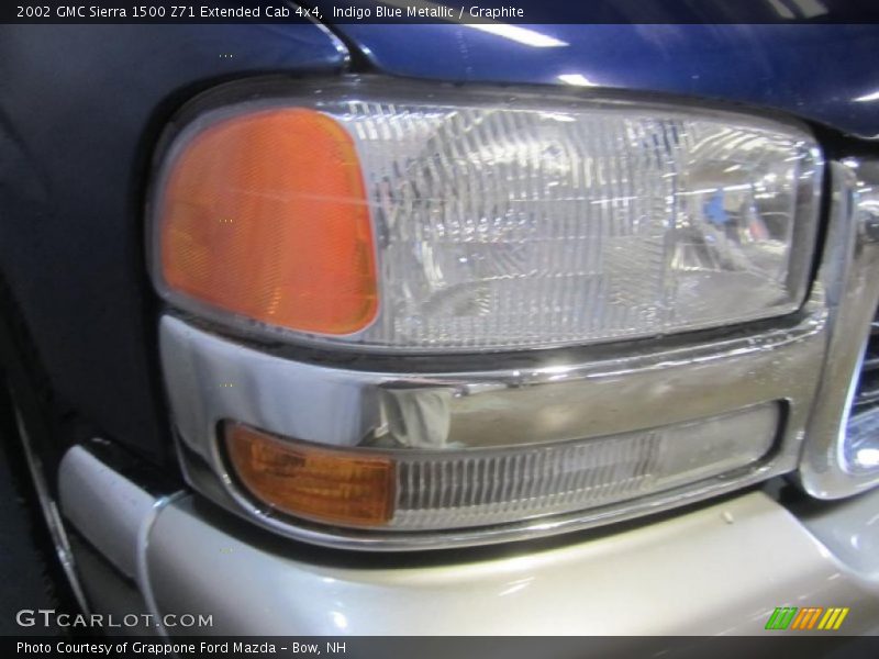 Indigo Blue Metallic / Graphite 2002 GMC Sierra 1500 Z71 Extended Cab 4x4