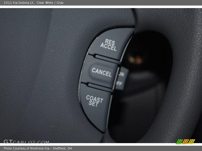 Clear White / Gray 2011 Kia Sedona LX