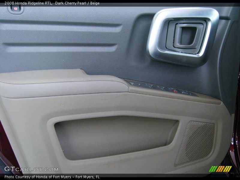 Dark Cherry Pearl / Beige 2008 Honda Ridgeline RTL