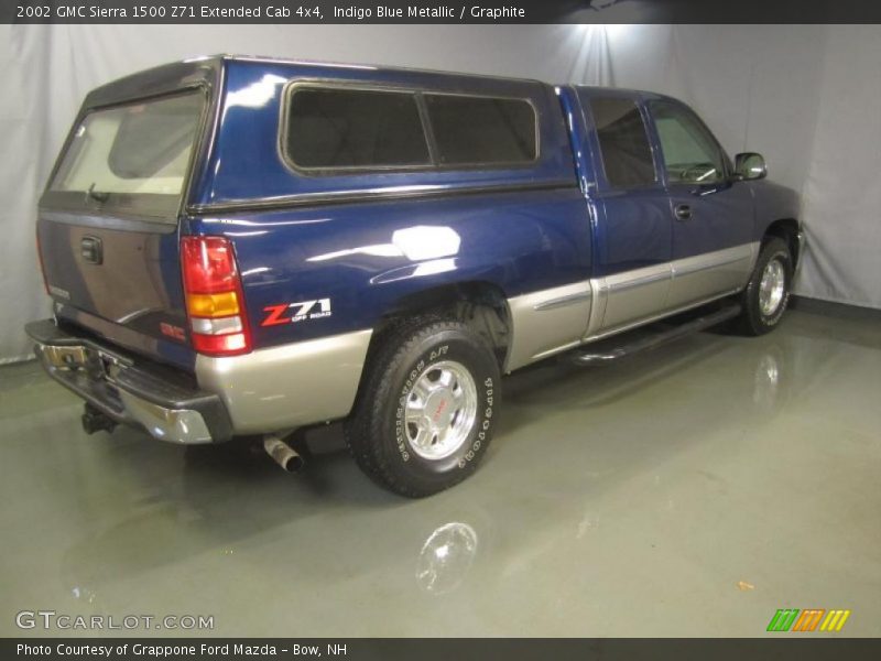 Indigo Blue Metallic / Graphite 2002 GMC Sierra 1500 Z71 Extended Cab 4x4