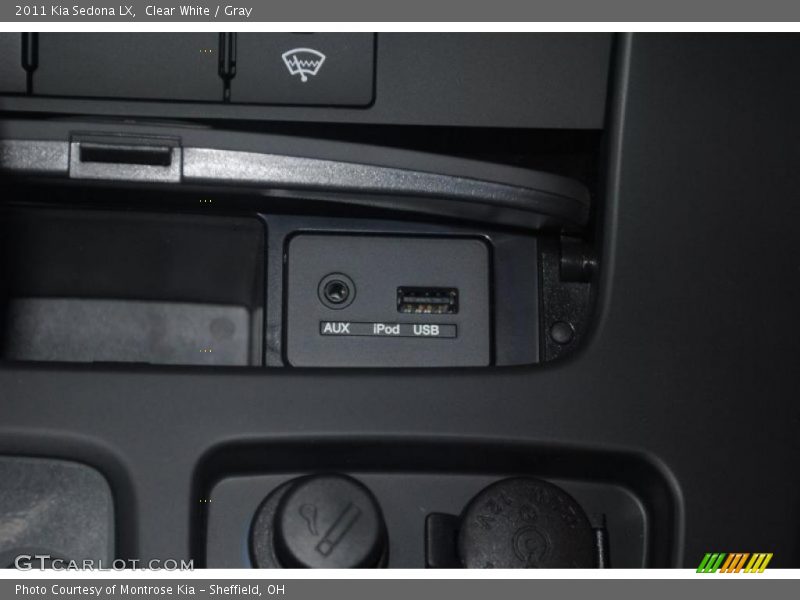 Clear White / Gray 2011 Kia Sedona LX