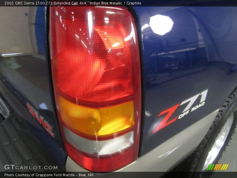 Indigo Blue Metallic / Graphite 2002 GMC Sierra 1500 Z71 Extended Cab 4x4