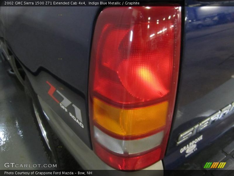 Indigo Blue Metallic / Graphite 2002 GMC Sierra 1500 Z71 Extended Cab 4x4